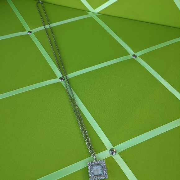 Aldo Crystal Watch Necklace - Picture 3 of 6